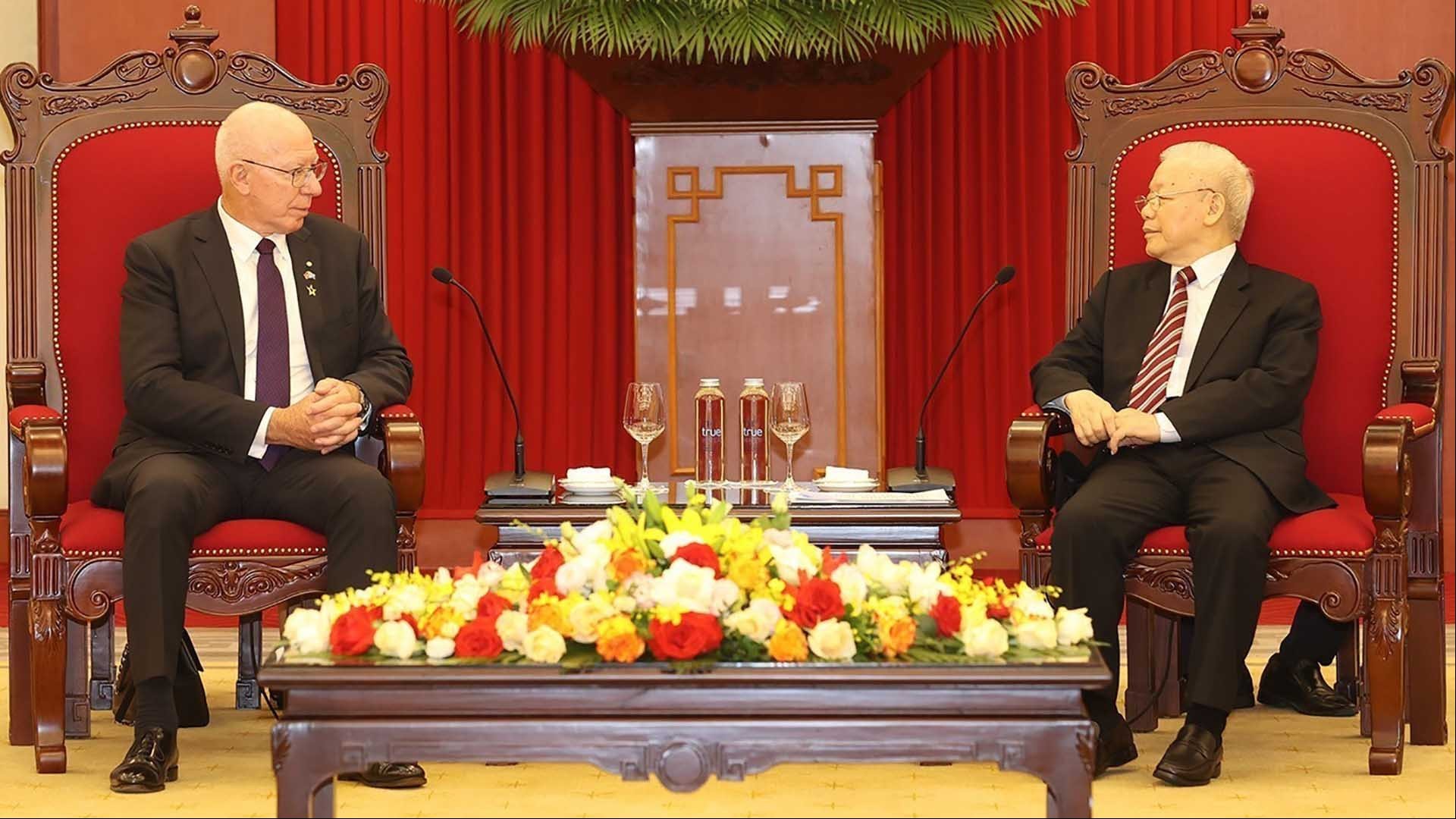 Tổng Bí thư Nguyễn Phú Trọng tiếp Toàn quyền Australia