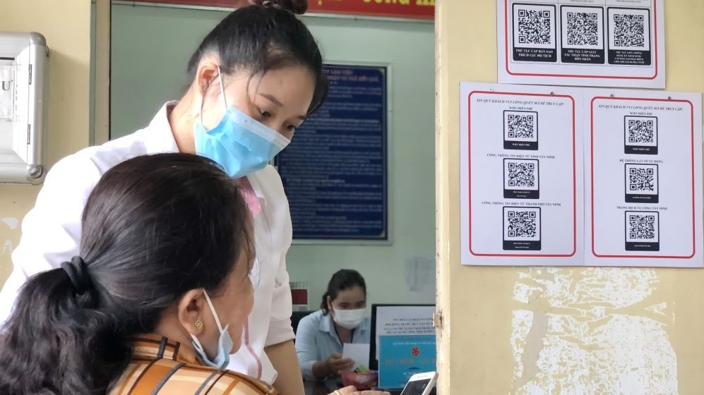 Áp dụng mã QR trong quá trình tiếp nhận, giải quyết thủ tục hành chính từ ngày 25/5