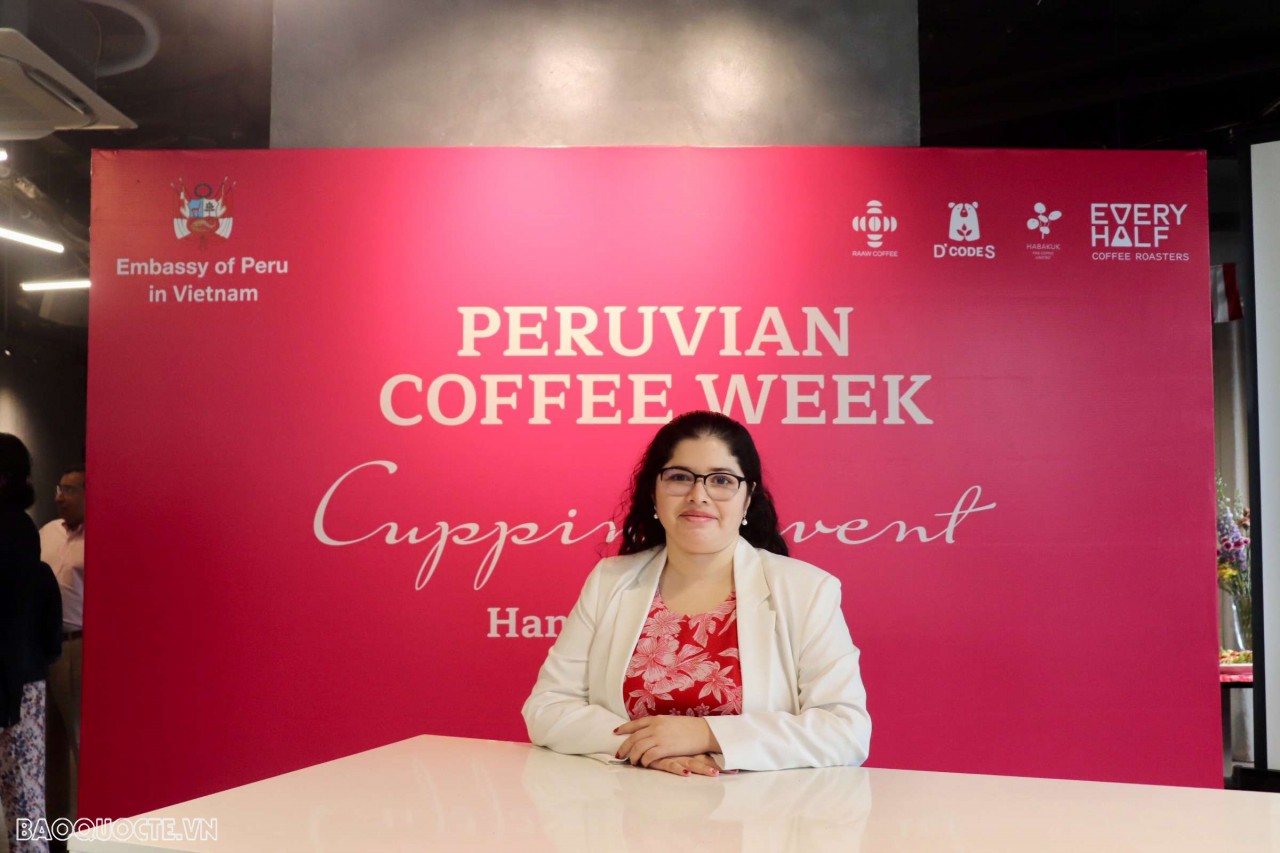 Hoạt động còn có sự góp mặt của Phó Đại sứ quán Peru tại Việt Nam Kristell Áviles Flores. (Ảnh: Hiền Linh)