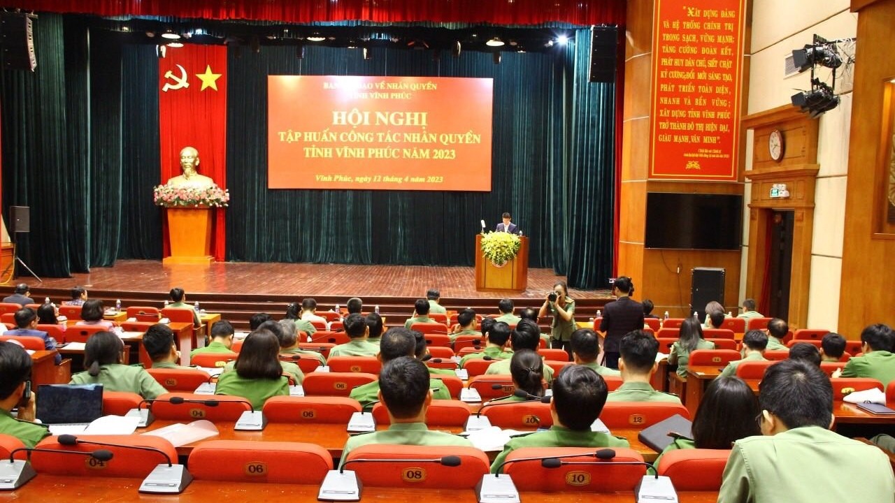 Vĩnh Phúc tổ chức tập huấn công tác nhân quyền năm 2023