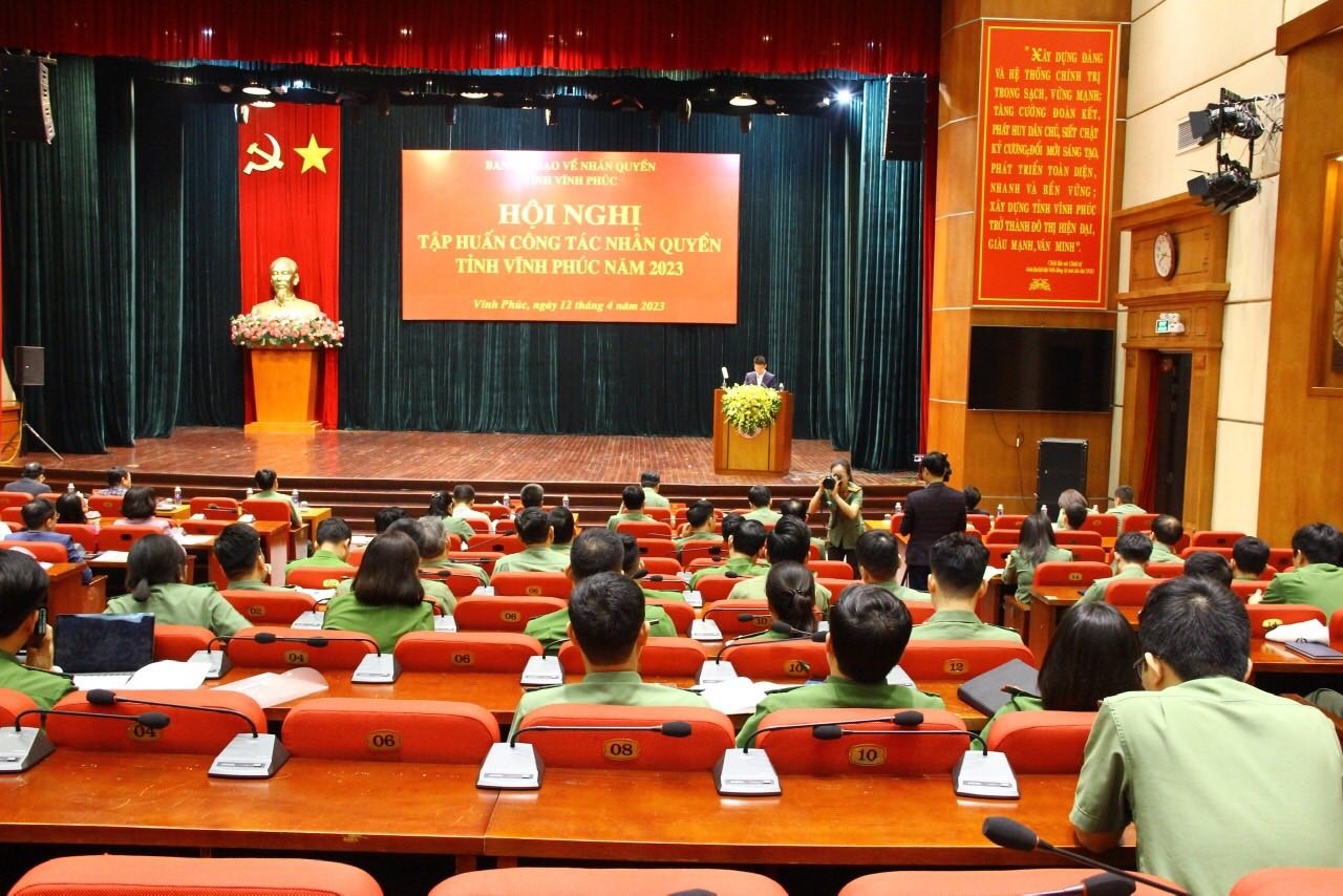 Vĩnh phúc tổ chức tập huấn công tác nhân quyền năm 2023