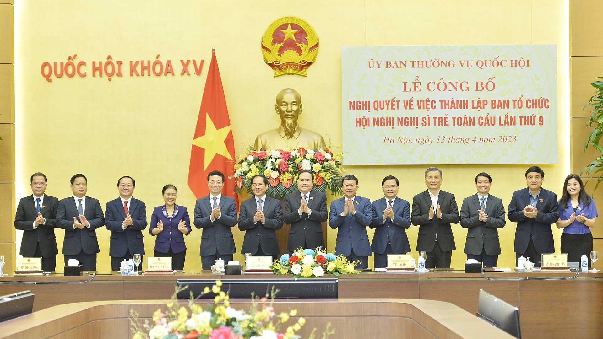 Công bố Nghị quyết về việc thành lập Ban tổ chức Hội nghị Nghị sĩ trẻ toàn cầu lần thứ 9