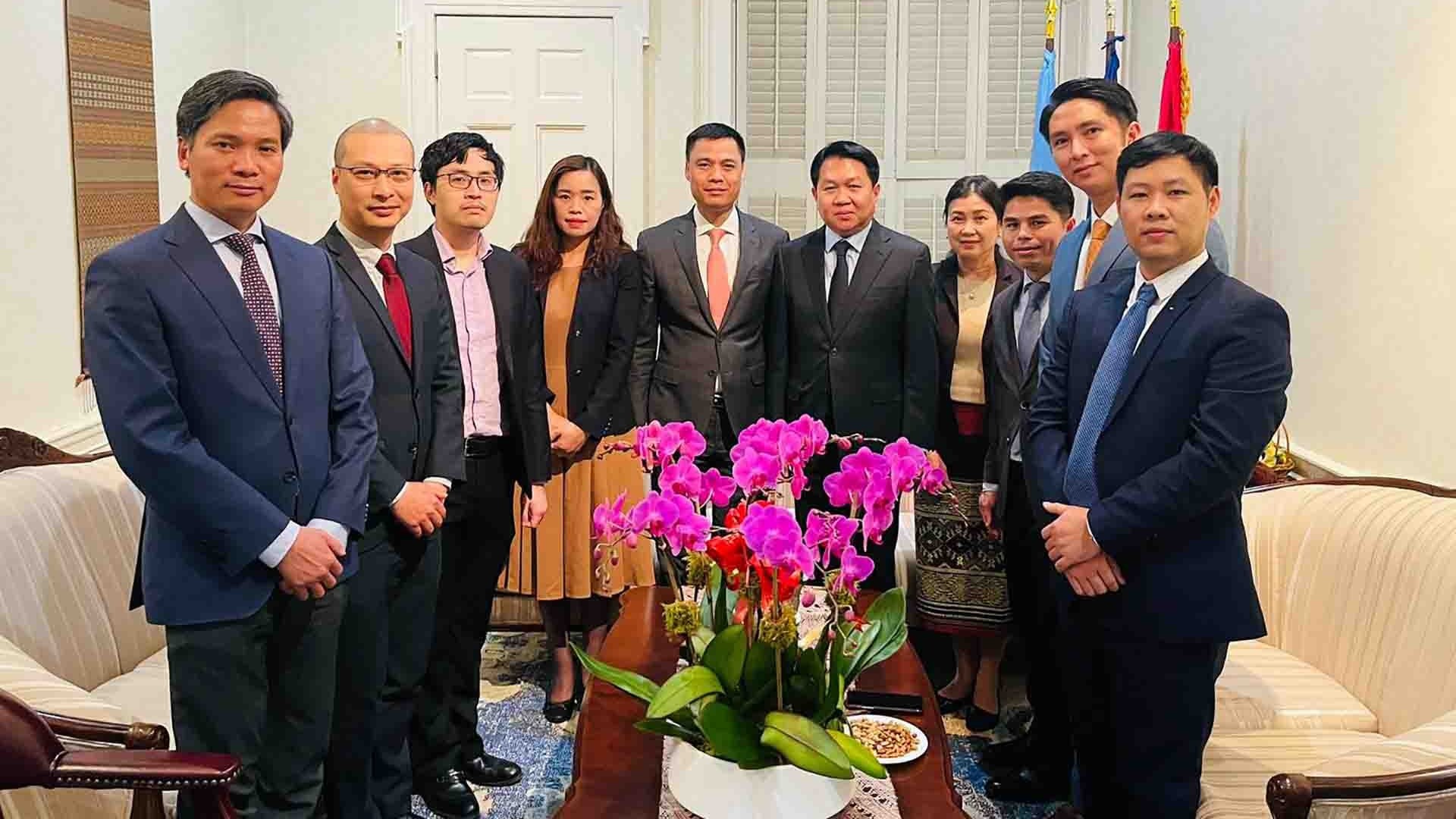 Đại sứ, Trưởng Phái đoàn Việt Nam tại Liên hợp quốc chúc mừng Tết cổ truyền của Lào và Campuchia