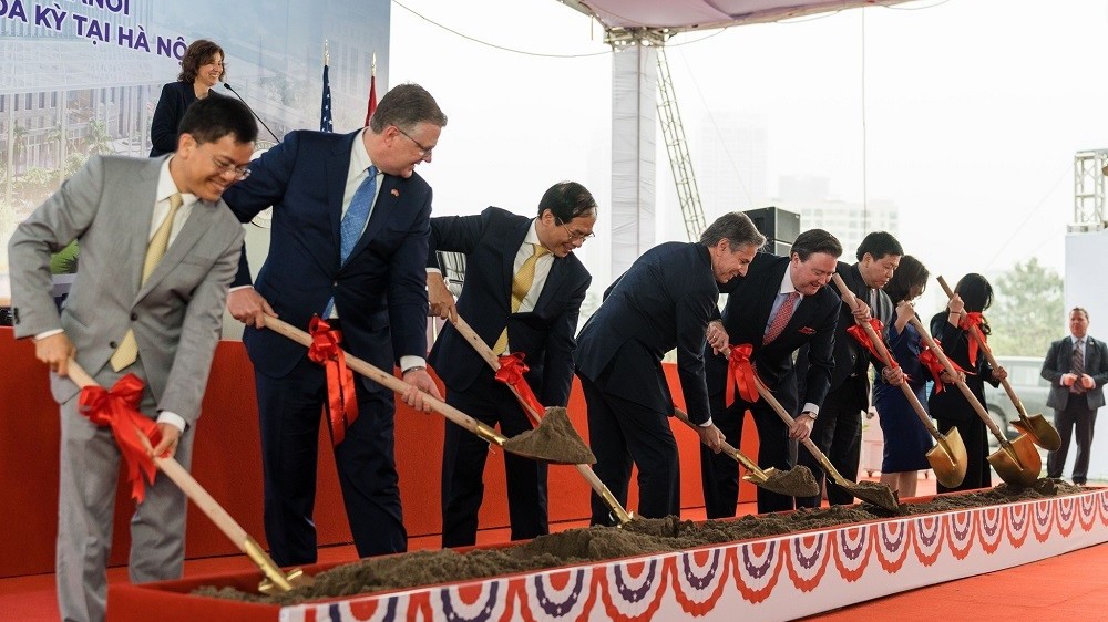 Ngoại trưởng Antony Blinken dự Lễ khởi công trụ sở Đại sứ quán Hoa Kỳ tại Hà Nội