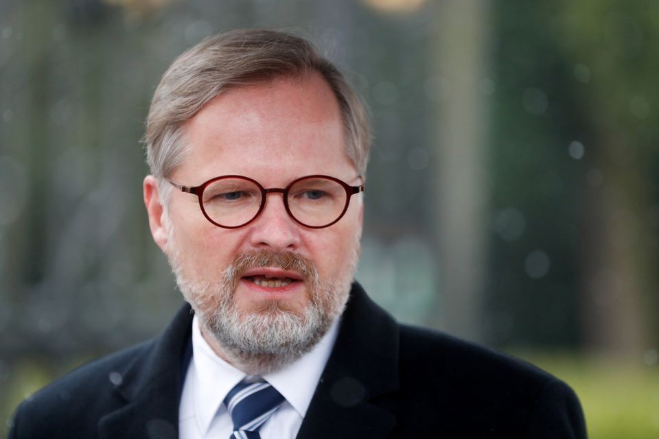 Thủ tướng Czech Petr Fiala. (Nguồn: Reuters) Thủ tướng Czech Petr Fiala. (Nguồn: Reuters)