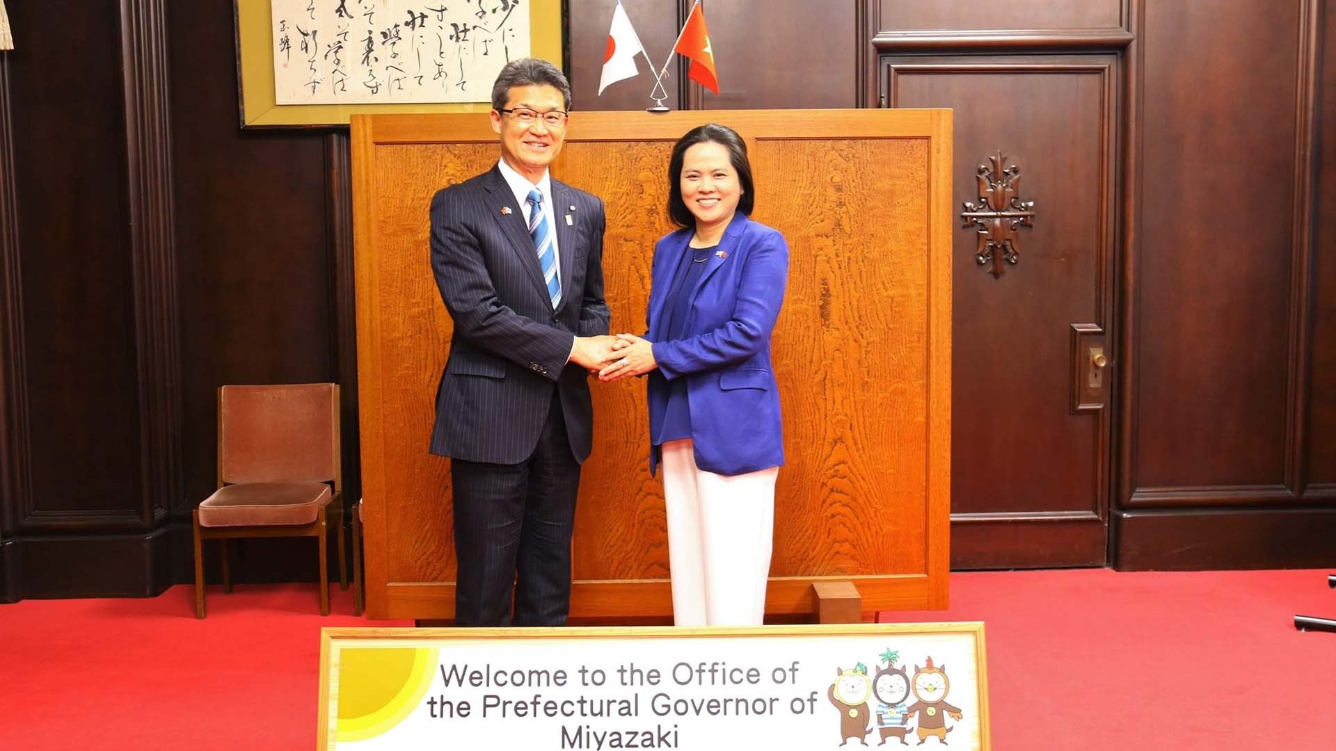 Thúc đẩy giao lưu, hợp tác về du lịch và nông nghiệp với tỉnh Miyazaki, Nhật Bản