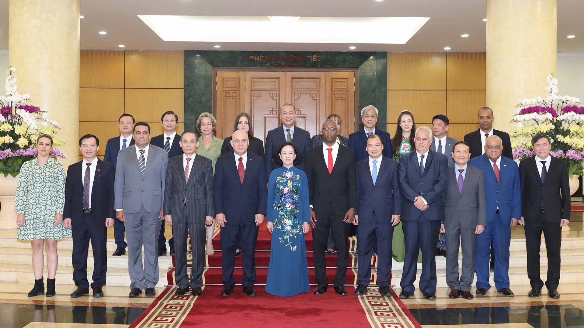 Thường trực Ban Bí thư Trương Thị Mai hội đàm với Đoàn đại biểu cấp cao Đảng Cộng sản Cuba