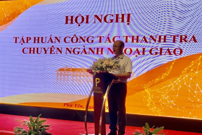 Hội nghị Tập huấn công tác thanh tra chuyên ngành ngoại giao 2023: Lan tỏa kinh nghiệm hữu ích. (Ảnh: LT)