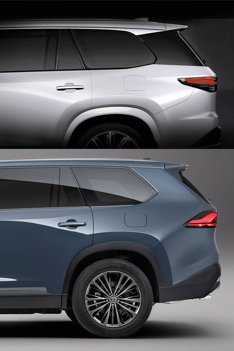 Một số điểm tương đồng giữa Lexus TX và Toyota Grand Highlander. Một số điểm tương đồng giữa Lexus TX và Toyota Grand Highlander.