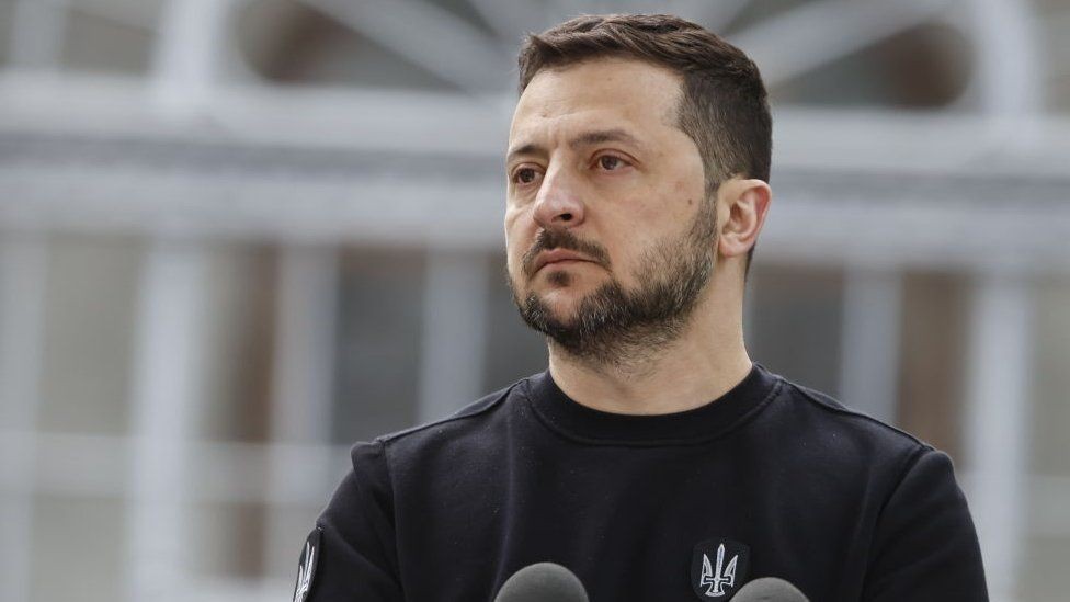  Tổng thống Ukraine Volodymyr Zelensky. (Nguồn: BBC)