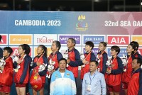 Những hình ảnh xúc động và tự hào ngày đội tuyển nữ Việt Nam vô địch SEA Games 32