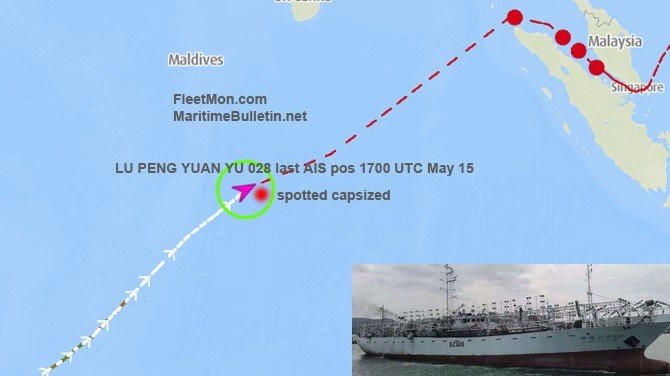 Lật tàu đánh cá Trung Quốc ở Ấn Độ Dương, 39 người mất tích, Bắc Kinh nỗ lực cứu nạn