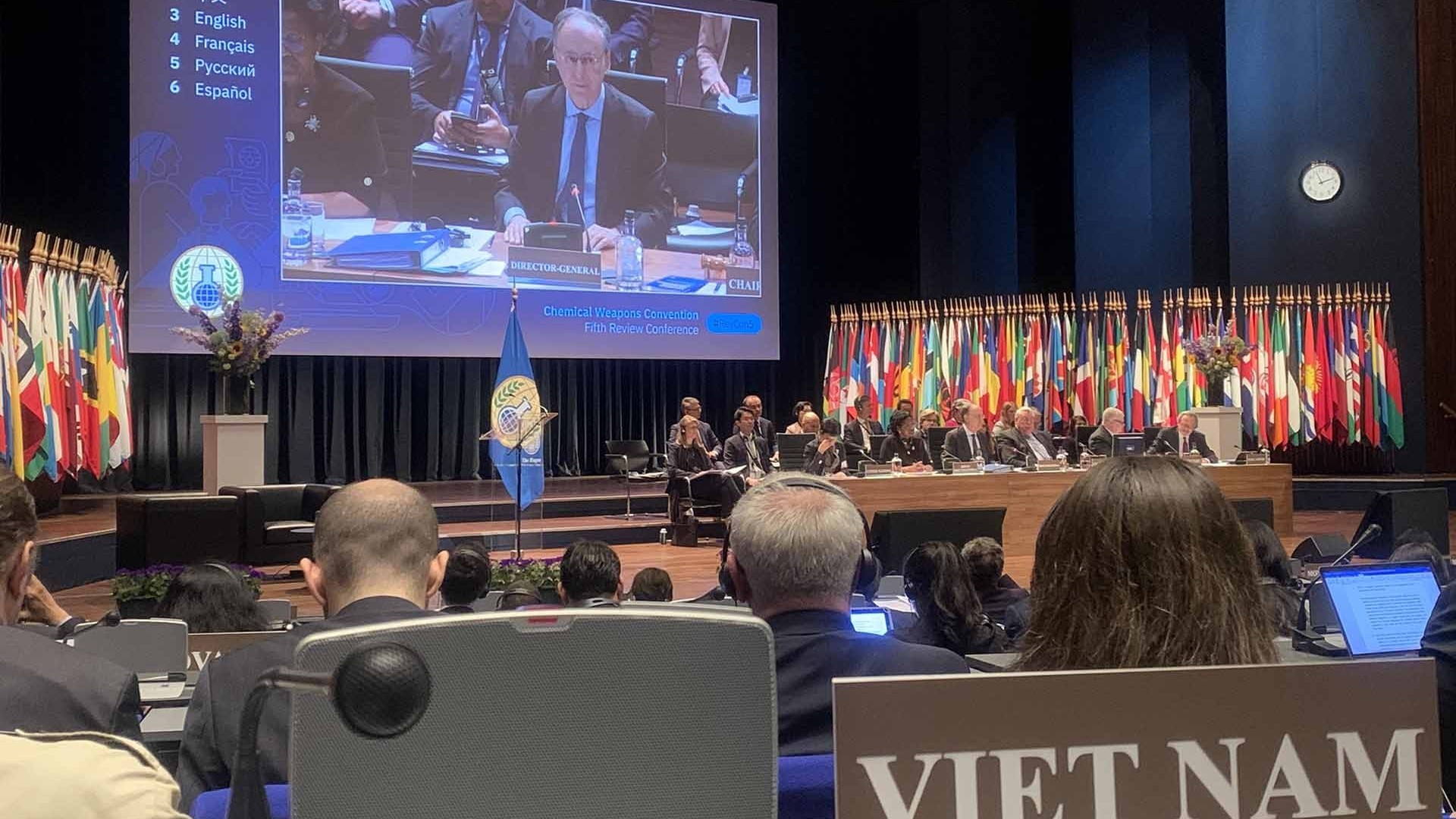 Việt Nam tham dự Hội nghị kiểm điểm 5 năm của Tổ chức Cấm vũ khí hóa học