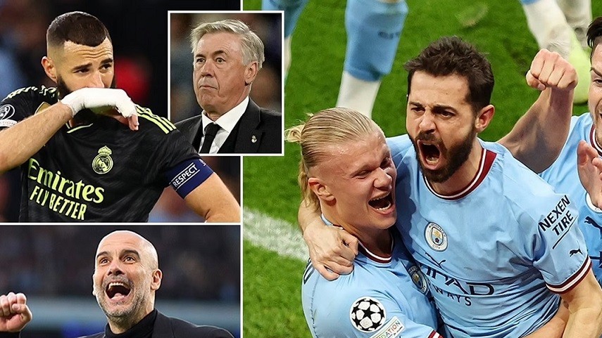 Thắng đậm Real Madrid, Man City vào trận chung kết Champions League 2022/23