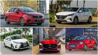Top 5 xe Sedan bán chạy tháng 4/2023: Honda City vượt lên dẫn đầu