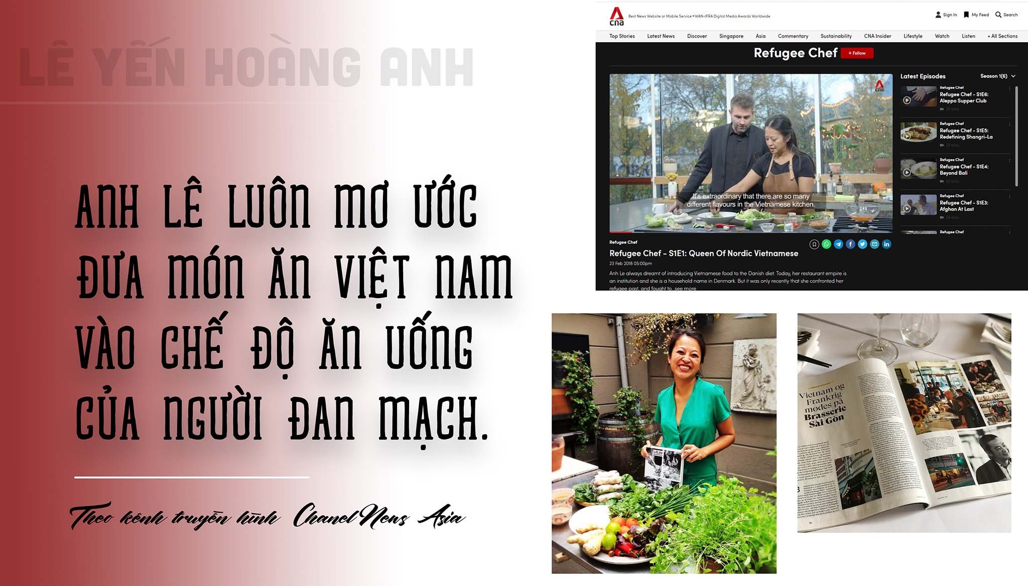 Đầu bếp Anh Lê và ước mơ “gây nghiện” cho người Đan Mạch bằng món bún đậu mắm tôm