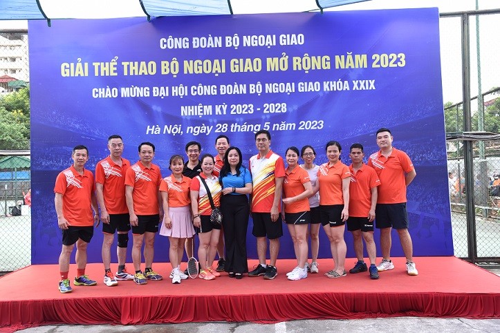 Công đoàn Bộ Ngoại giao tổ chức Giải thể thao Bộ Ngoại giao mở rộng năm 2023