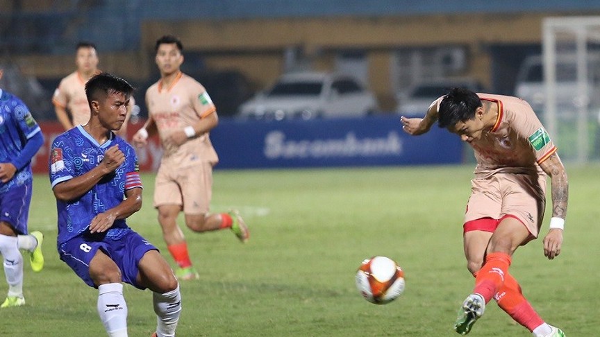 V-League 2023: Những hình ảnh trong trận đấu CLB CAHN vs Khánh Hòa trên sân Hàng Đẫy