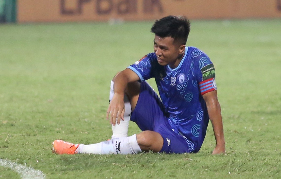 V-League 2023: Những hình ảnh trong trận đấu CLB CAHN hòa Khánh Hòa trên sân Hàng Đẫy