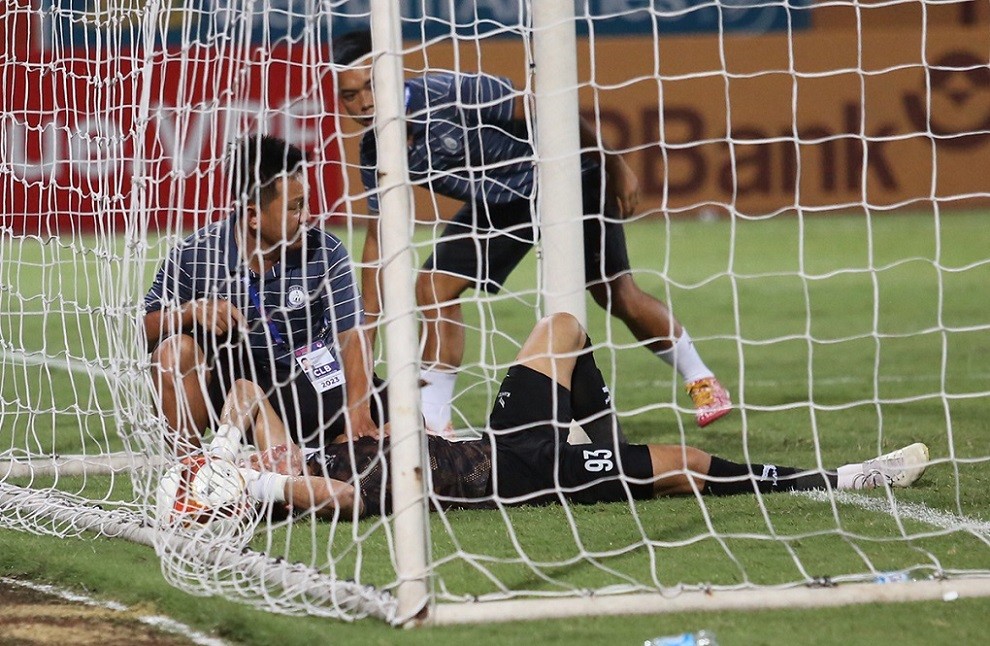 V-League 2023: Những hình ảnh trong trận đấu CLB CAHN hòa Khánh Hòa trên sân Hàng Đẫy