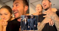 Gia đình David Beckham sum họp, cùng đi xem danh ca Elton John biểu diễn
