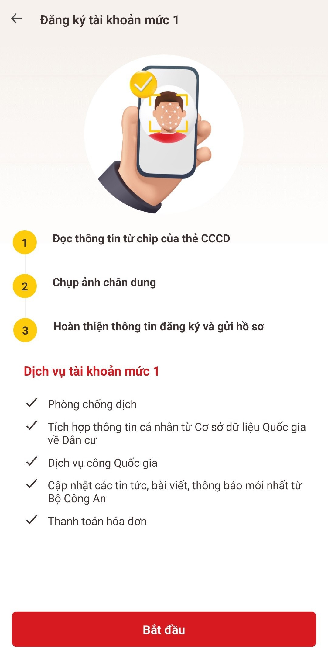 Cách thức đăng ký tài khoản định danh điện tử Cách thức đăng ký tài khoản định danh điện tử