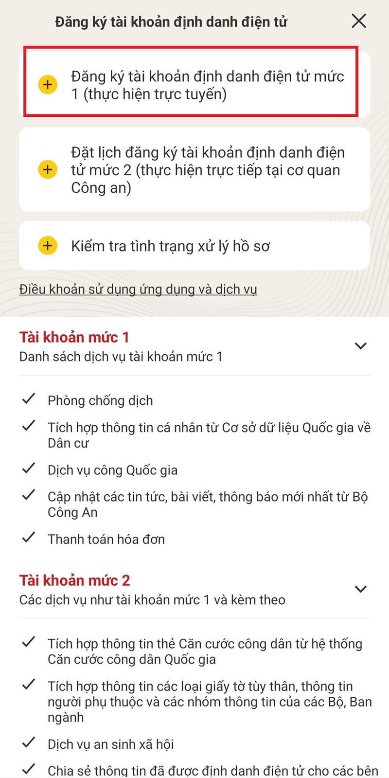 Cách thức đăng ký tài khoản định danh điện tử Cách thức đăng ký tài khoản định danh điện tử