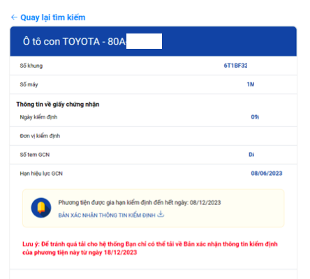 Hướng dẫn chi tiết cách tra cứu giấy chứng nhận xe ô tô được tự động gia hạn đăng kiểm Hướng dẫn tra cứu giấy chứng nhận xe ô tô được tự động gia hạn đăng kiểm
