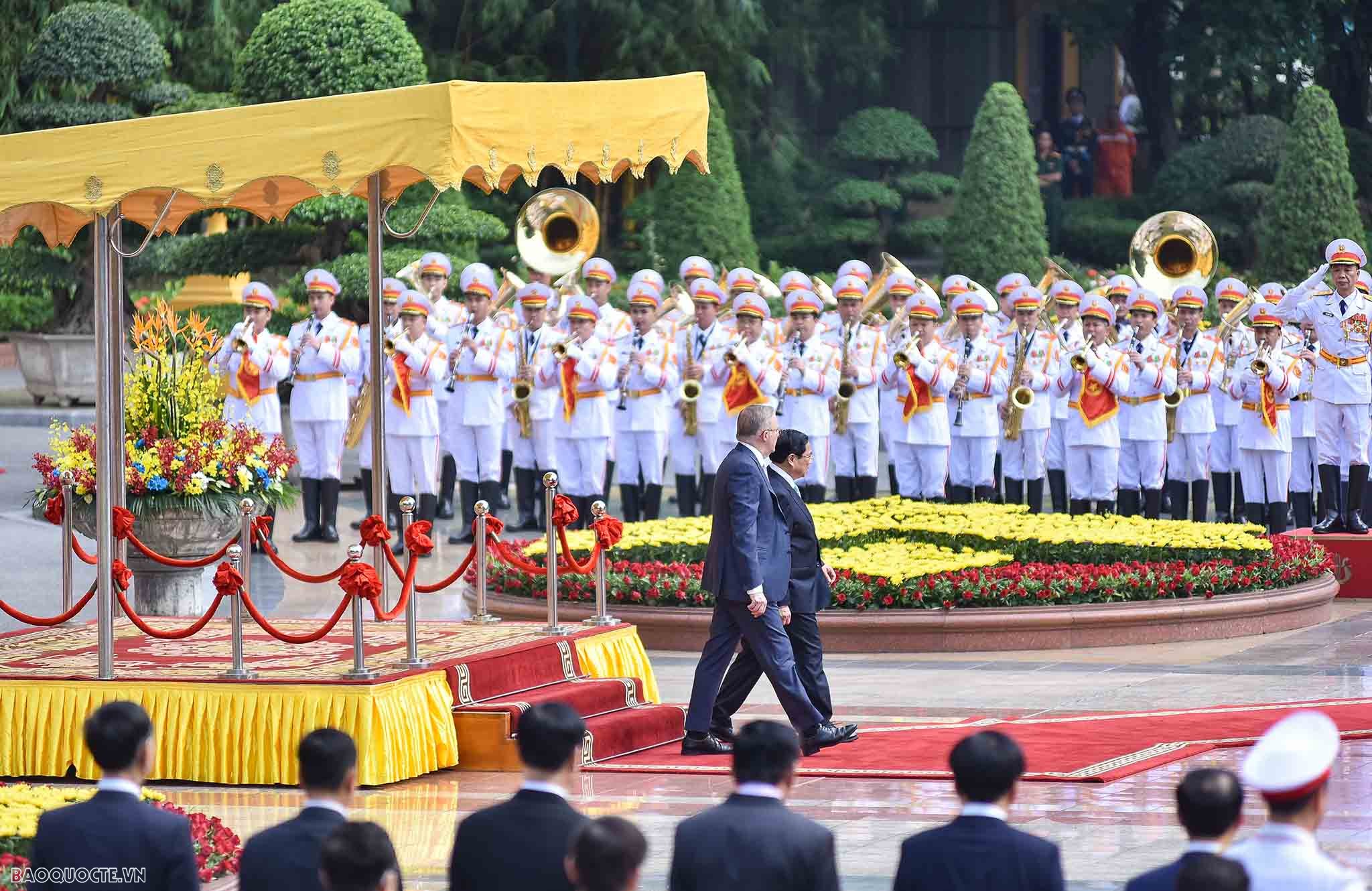 Lễ đón chính thức Thủ tướng Australia Anthony Albanese tại Phủ Chủ tịch