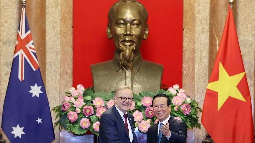 Chủ tịch nước Võ Văn Thưởng tiếp Thủ tướng Australia Anthony Albanese