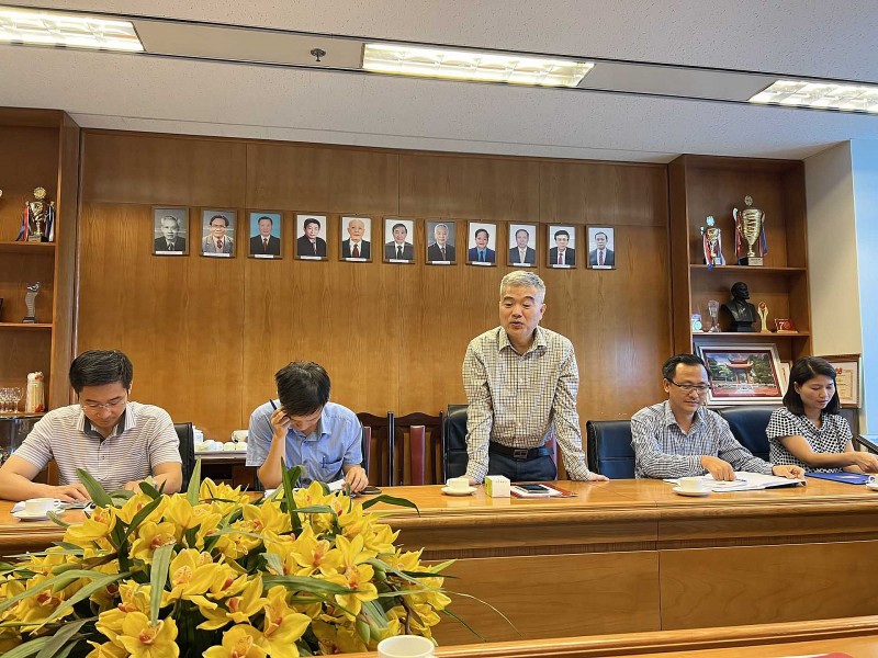 Đồng chí Nguyễn Thanh Tùng, Bí thư Đảng ủy Cục Cơ yếu và Công nghệ thông tin phát biểu.