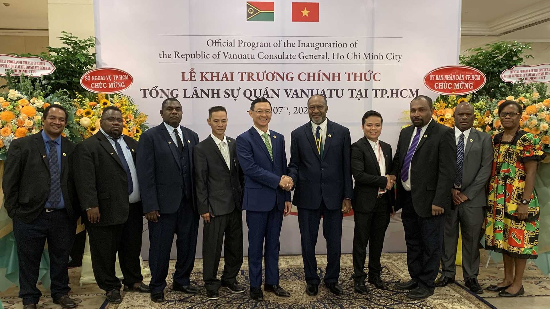 Khai trương Tổng lãnh sự quán Cộng hòa Vanuatu tại TP. Hồ Chí Minh