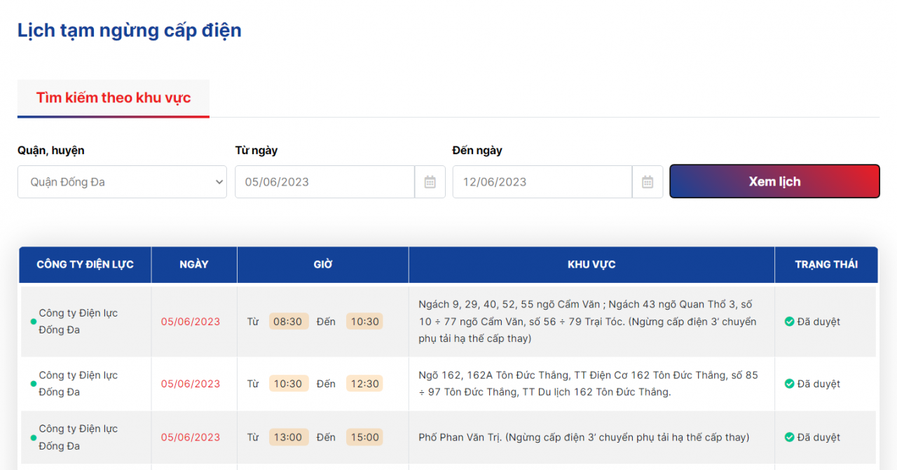 Hướng dẫn ba cách tra cứu lịch cắt điện mới nhất 2023 trên cả nước Hướng dẫn cách tra cứu lịch cắt điện mới nhất 2023 trên cả nước