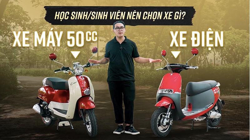 Học sinh cấp 3 nên lựa chọn xe điện hay xe máy 50cc? Học sinh cấp 3 nên lựa chọn xe điện hay xe máy 50cc?