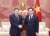 Chủ tịch Quốc hội Vương Đình Huệ tiếp Chánh án Tòa án tối cao Liên bang Nga