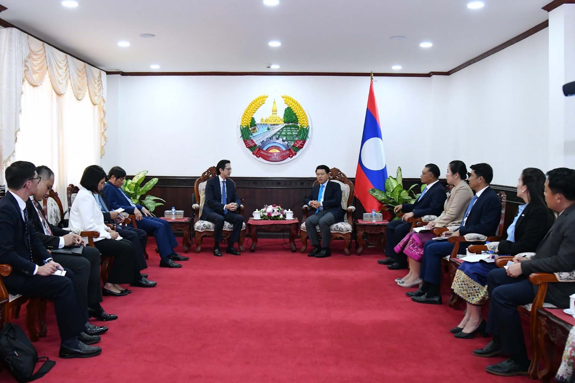 Thứ trưởng Ngoại giao Đỗ Hùng Việt đến chào Phó Thủ tướng, Bộ trưởng Ngoại giao Lào