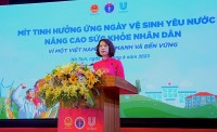 Mít tinh hưởng ứng Ngày Vệ sinh yêu nước nâng cao sức khỏe nhân dân - Vì một Việt Nam khỏe mạnh và bền vững
