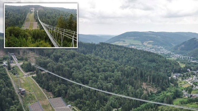 Đức khánh thành cây cầu treo không trụ đỡ dài nhất thế giới