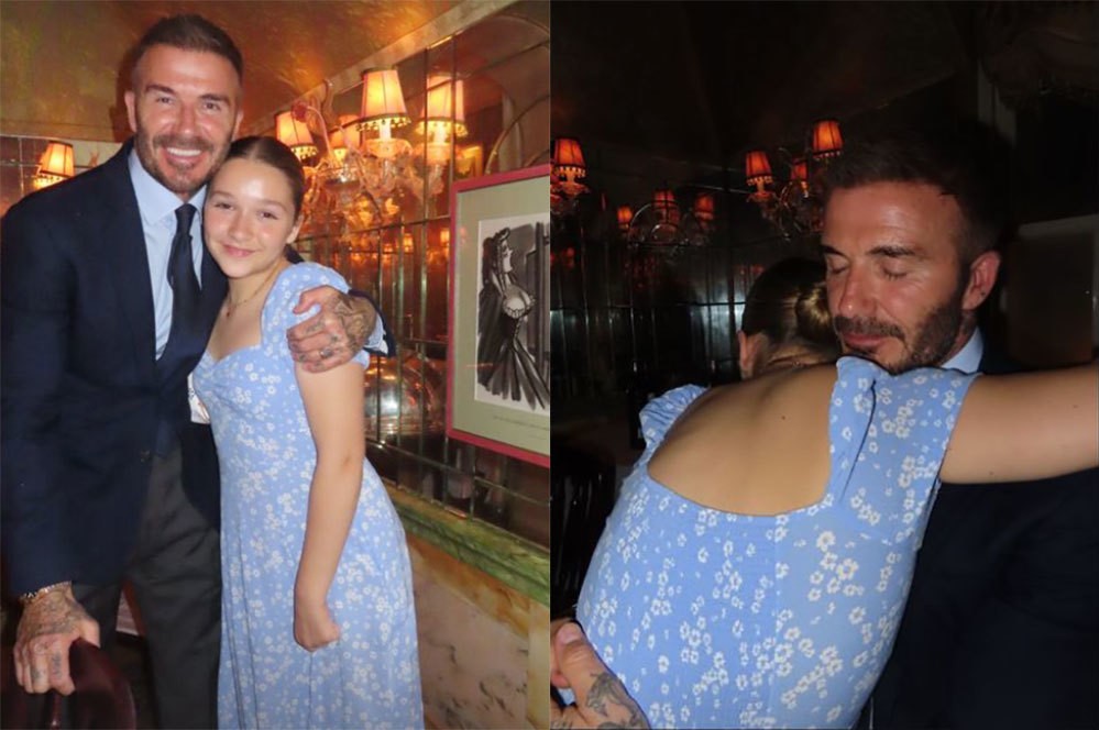 Gia đình David Beckham 'lên đồ' sang chảnh đi nhà hàng kỷ niệm ngày cưới