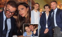 Gia đình David Beckham 'lên đồ' sang chảnh đi nhà hàng kỷ niệm ngày cưới