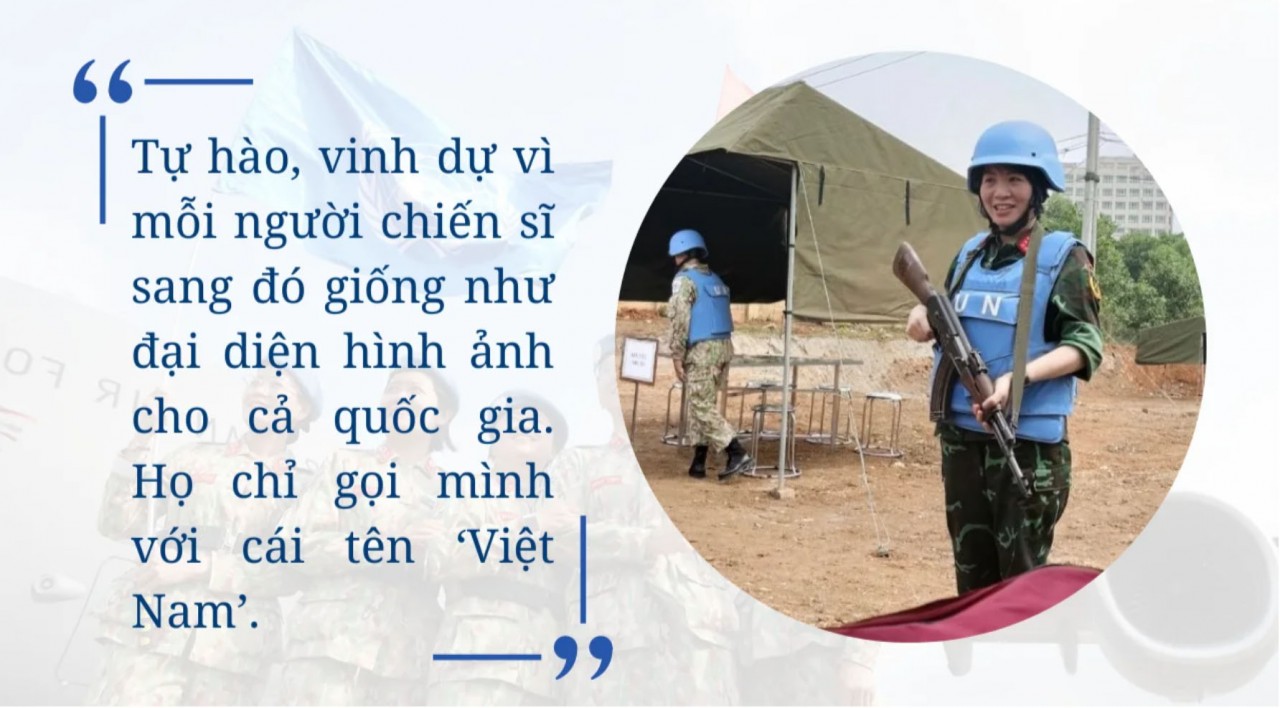 Hành trình gìn giữ hòa bình: Một trái tim đỏ, một mũ nồi xanh