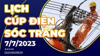 Lịch cúp điện Sóc Trăng hôm nay ngày 7/7/2023