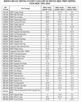 Chi tiết điểm chuẩn lớp 10 công lập TP. Hồ Chí Minh 2023