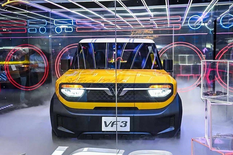 Cận cảnh VinFast VF3 vừa xuất hiện tại triển lãm 'VinFast - Vì tương lai xanh'