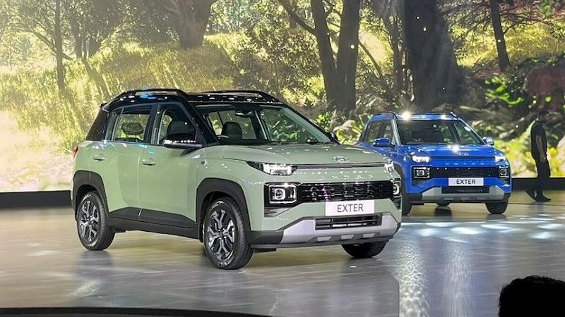 Cận cảnh Hyundai Exter 2024 vừa ra mắt tại Ấn Độ, giá từ 171 triệu đồng