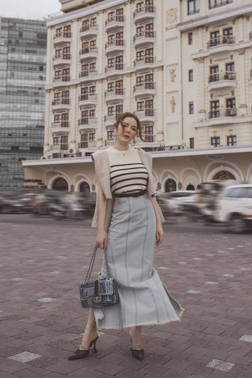 Lý Nhã Kỳ diện cây hàng hiệu sang chảnh xuống phố Lý Nhã Kỳ diện cây hàng hiệu sang chảnh xuống phố