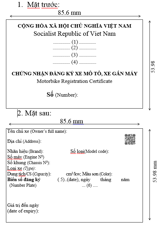 6 mẫu giấy chứng nhận đăng ký xe/cà vẹt xe mới nhất 2023 Những mẫu giấy chứng nhận đăng ký xe/cà vẹt xe mới nhất 2023