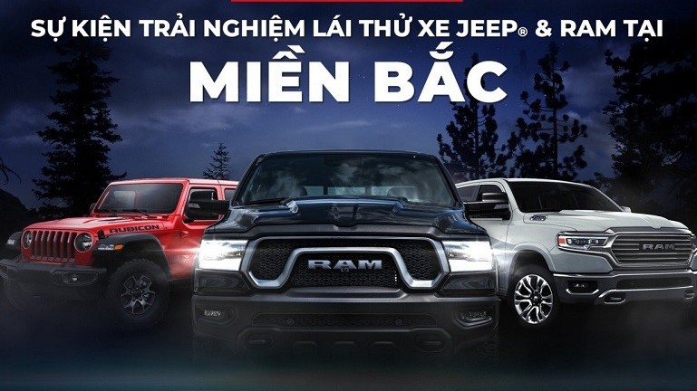 Trải nghiệm lái thử xe Jeep - Ram tại 5 thành phố lớn miền Bắc