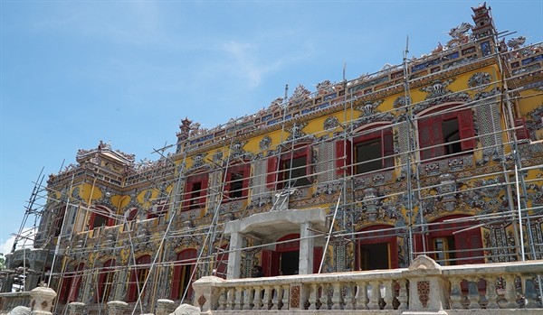 Công trình kiến trúc Điện Kiến Trung sẽ hoàn thiện tu bổ, phục hồi vào cuối năm 2023