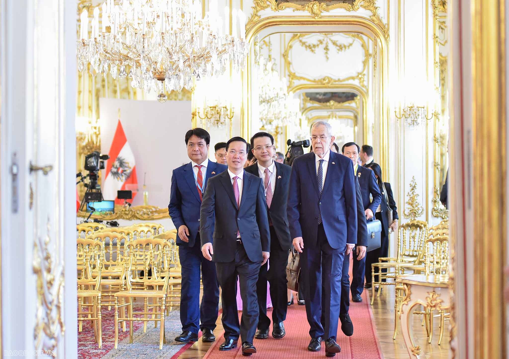 Những hình ảnh ấn tượng của Chủ tịch nước Võ Văn Thưởng trong chuyến thăm chính thức Áo Những hình ảnh ấn tượng của Chủ tịch nước Võ Văn Thưởng trong chuyến thăm chính thức Áo